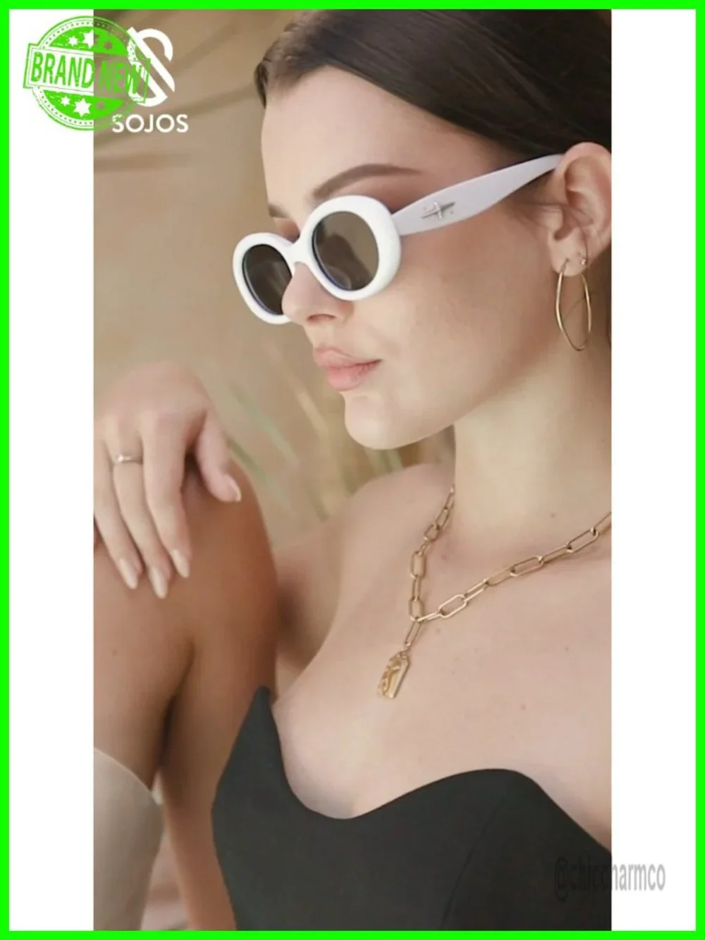Retro Oval Polarized Sunglasses UV400 90s Vintage Tiny Frame